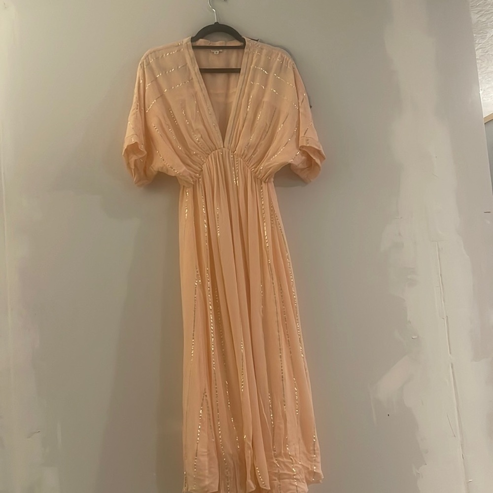 VICI pink and gold maxi